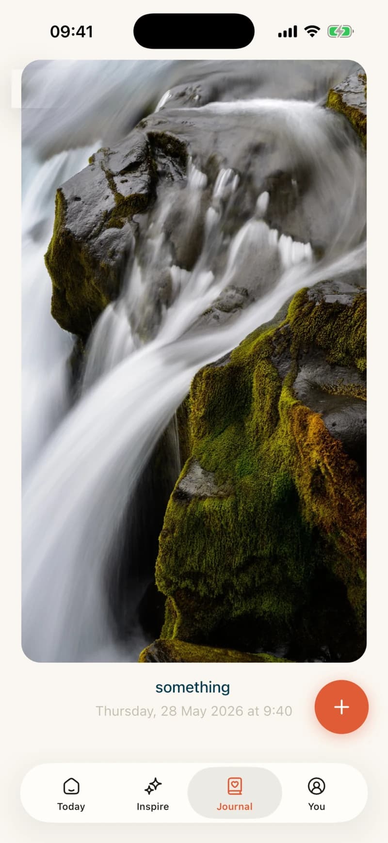 A second screen from the Hygge Today app